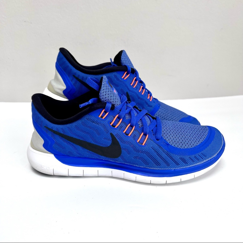 Nike 5.0 Free Running Shoes Womens Size 7.5 Blue Trainning
